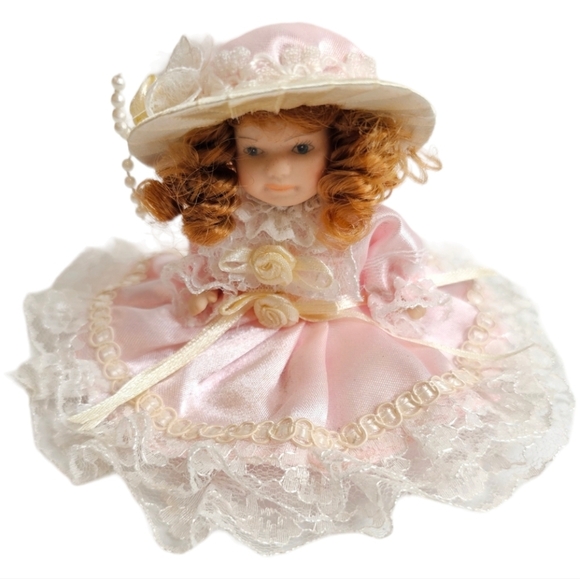 Cameo Kids Collection Vintage Mini Porcelain Doll by AM Creations - Picture 1 of 9